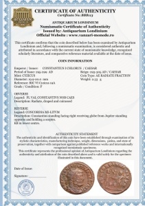 CONSTANTIUS I CHLORUS - CAESAR ( 295-299 AD ) - Moneda Antica Romana - Img 3