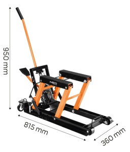 Cric hidraulic mobil pentru quad-uri si motociclete. Capacitate de incarcare 680 kg - Img 2