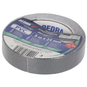 Csúszásgátló szalag lépcső, előszoba, kórház, öntapadós, 25mm x 5m, pvc, fekete, Dedra - Img 2