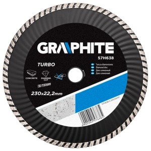 Disc diamantat 230mm, Turbo Wave