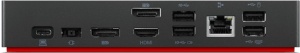 Docking Lenovo ThinkPad model 40AY, 1 x HDMI, 2 x DisplayPort, 5 x USB-A, 2 x USB-C, LAN, fara incarcator inclus, second hand - Img 3