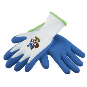 Ellenálló, kötött, 6-os méretű, szövet és latex, 10-12 éves korig, Dedra, gyermek kertészkesztyű, 6-os méret - Img 2