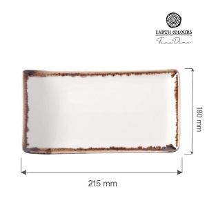 Farfurie de servire Vanilla, 215x180 mm Fine DIne - Img 2