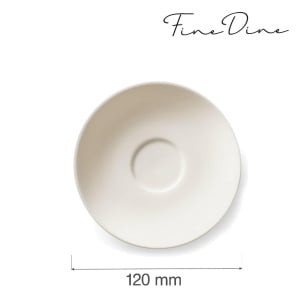 Farfurioară pentru ceașcă espresso Fine Dine, Crema, 120 mm - Img 2