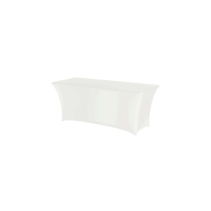 Fata de masa tip husa, alba pentru masa dreptunghiulara, Hendi, 1500x760x(H)730mm, 90% micro poliester / 10% elastan - Img 2