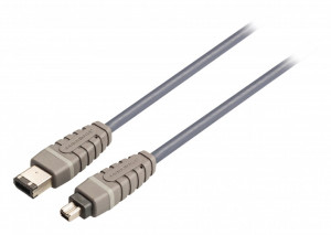 Firewire kábel, apáról apára, 4 tűsről 6 tűsre, 2m, 100% réz kábel, Bandridge - Img 4