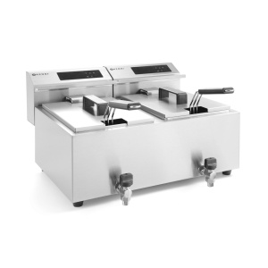 Friteuza MasterCook cu robinet scurgere - 2 x 8 lt. - Img 2