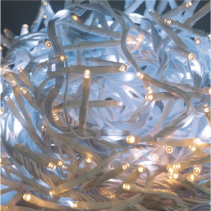 Ghirlande luminoase cu lumini intermitente, 4,8 m, alb cald, alb rece, IP44