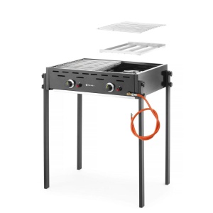 Gratar pe gaz Roast-Master Pro Black, HENDI, negru, 11,6 kW, 790x560x(H)900mm - Img 2