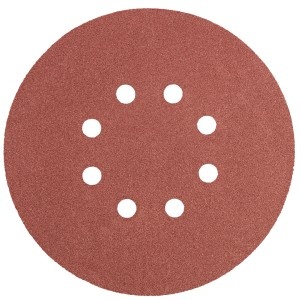 Hartie abraziva Velcro 150mm, K150, cu 8 gauri - set 5 buc