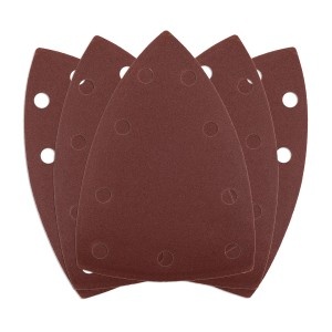 Hartie de slefuit Velcro, amprenta "fier de calcat", 100 x 147 mm, P240, 5 buc, cu 9 gauri, pentru 04-623
