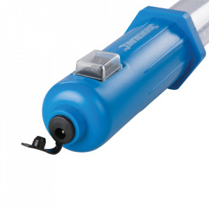 Hordozható munkalámpa belső akkumulátorral NI-Mh, 220v, 12V auto, 60 LED, 240 lm, Silverline - Img 5