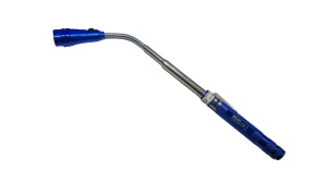 Lantena telescopica 45cm, LED, corp aluminiu, varf si spate magnetic, functionare 4 x baterii LR44, AG13, ALBASTRU, Arlec