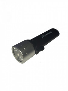 Lanterna subacvatica, comutaor on/off cu magnet, 180lm, 1 x LED COB 3Wcu lupa, adancime 20m, raza actiune 25m, VKTools - Img 1