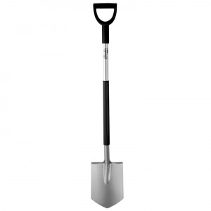 Lopata ascutita profesionala, coada metalica, maner tip D, 122 cm, Dedra
