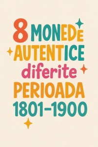 Lot X 8 Monede Autentice Diferite , Perioada 1801-1900 - Img 2