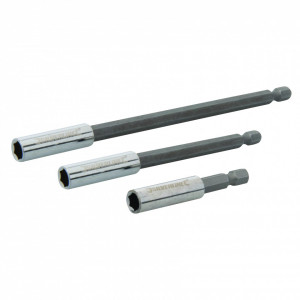 Mágneses hatszögletű csavarhúzó bit tartó készlet , 60 - 100 -150mm , Silverline mágneses csavarhúzó bit tartó 3db