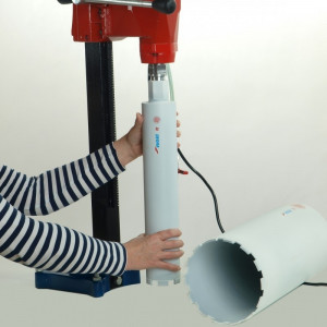 Masina de carotat, 2500W, 80-205mm, sistem apa, 700 rpm, cursa 45cm, Dedra - Img 3