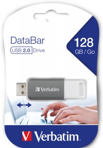 MEMORIE USB VERBATIM DATABAR 128GB USB 2.0, GRI "49456" - Img 4