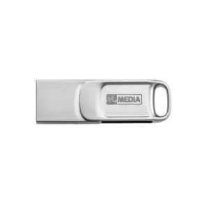 MEMORIE USB VERBATIM MYDUAL 32GB USB 2.0, ARGINTIU "69266" - Img 2