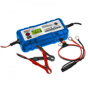 Mikroprocesszor-vezérelt egyenirányító 2A/4A, 6V/12V, 4-120Ah, LCD Dedra