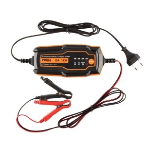 Mikroprocesszoros egyenirányító autó/motorkerékpár akkumulátorhoz, 2A/35W töltés, 4-60Ah, AGM, GEL, 12V, Neo - Img 9