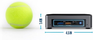 Mini pc - a legkisebb asztali számítógép - Intel Box nuc7i3bnk, i3 7100U, 2.4Ghz, 8gb ddr4, 128Gb M2 Sata, használtan - Img 4
