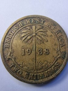 Moneda - 2 Shillings 1938 - British West Africa - George V