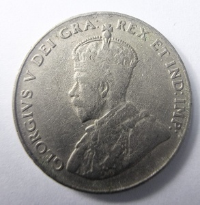Moneda Canada - George V - 5 Cents 1923 ( tiraj scazut ) - Img 2