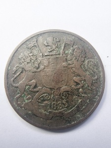 Moneda Coloniala - India Britanica - William IV - 1/4 Anna 1835 - Img 2