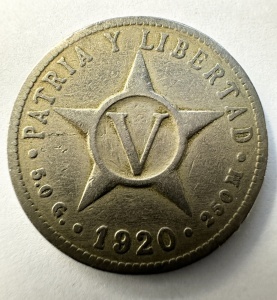 Moneda Cuba - 5 Centavos 1920