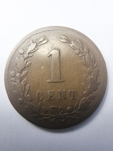 Moneda Olanda - Willem III - 1 Cent 1878 - Img 2