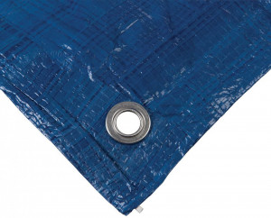 Nagy teherbírású pvc ponyva 1,8 x 2,4 m, UV-álló, vízálló,Silverline - Img 3