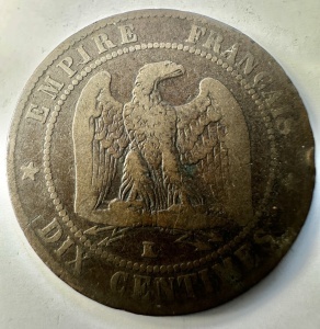 NAPOLEON III - FRANTA - 10 CENTIME 1856 - Img 2