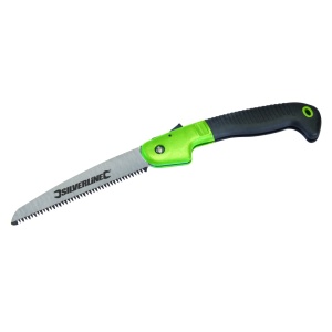 Összecsukható metszőfűrész, 180 mm-es penge, Tri-Cut technológia, Silverline