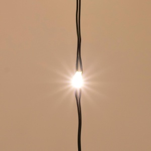 Pachet ghirlande cu microLED-uri, albcald, cablu verde, IP44, dimmer - Img 2