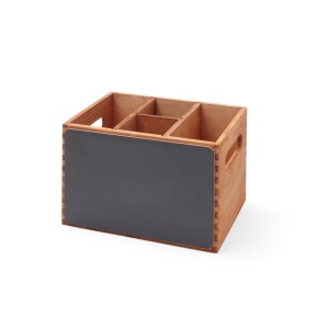 Pachet Suport tacamuri lemn cu tabla + Set 5 markere colorate - Img 2