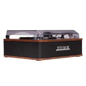 Pick-up vinil tip retro cu boxe incorporate, amplificare incorporata, bluetooth, Denver VPB-262 - Img 2