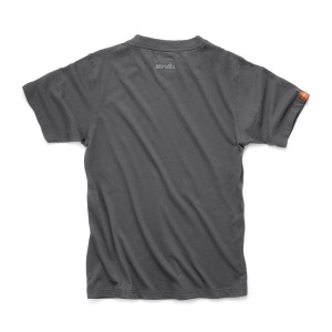 Prémium póló, 100% pamut, 180 g/m2, grafitszürke, XL-es méret, slim fit, Scruffs, Scruffs, Scruffs - Img 2