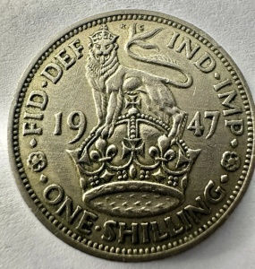 REGATUL UNIT - GEORGE VI - ONE SHILLING 1947 - Img 4