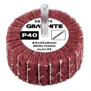 Roata lamelara 60 x 25 x 6 mm, P40