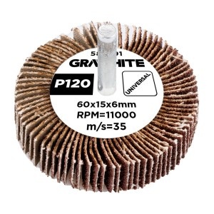Rola cu lamele abrazive 60 x 15 x 6 mm, P120
