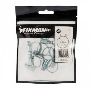 Set 10 coliere metalice profesionale, 10-16mm, Fixman - Img 3