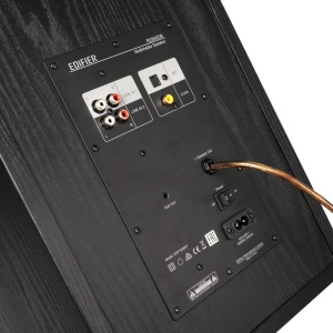 Set 2 boxe active premium pentru PC, muzica, gaming, 150W, 3 cai, telecomanda, sunet HI-FI, incinte lemn NEGRU, bluetooth, Edifier R2850DB-BK - Img 3