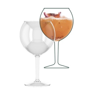 Set 2 pahare pentru vin, gin, incasabile, 63 cl, ideal servire piscina, SPA, nu produce cioburi, Copoliester Tritan (Fara BPA), Happy Glass - Miss Liza - Img 5