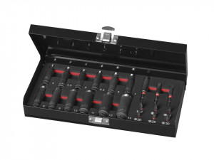 Set 21 piese, tubulare impact, biti impact, adaptor, prindere 1/4, Parkside - Img 1