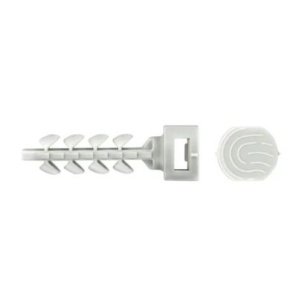 Set 250 dibluri nylon cu cap pentru prindere bride plastic tip soricel, 6 x 25mm, cap mic, Celo - Img 9