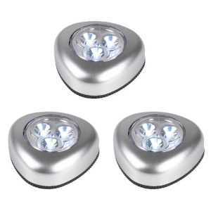 Set 3 lampi cu baterii, autoadezive pentru dulap, dressing, bucatarie, birou, 3 LED, Grundig - Img 9