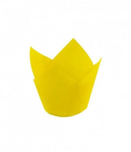 Set 300 forme copt pentru briose, chese lalea, 32 x 60mm, galben - Img 2