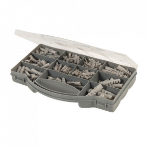 Set 330 dibluri beton, zidarie, 4, 5, 6, 7, 8, 10, 12mm, Fixman - Img 2